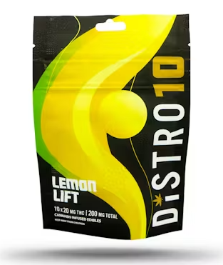Photograph of product: Distro 10 - Lemon Lift - 200mg