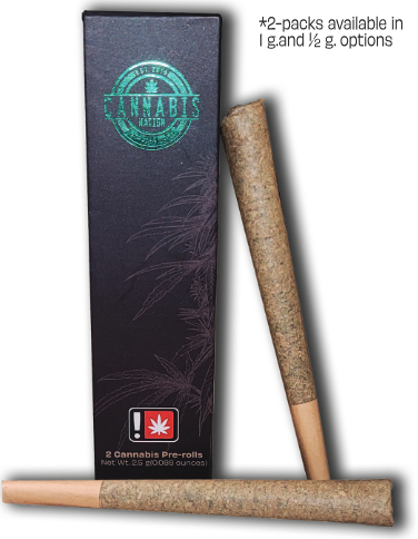 Photograph of product: Pre-roll Pack | Widow's Cookies | Full Gram 2-Pack