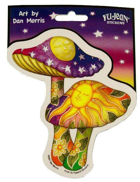 Photograph of product: Dan Morris Mushrooms Sticker | 5"