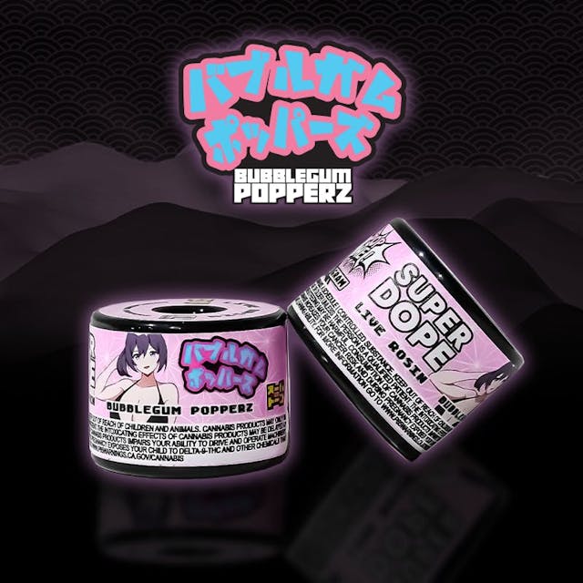 Photograph of product: Bubblegum Popperz - Live Rosin 1G - Bubblegum Popperz Live Rosin (H)