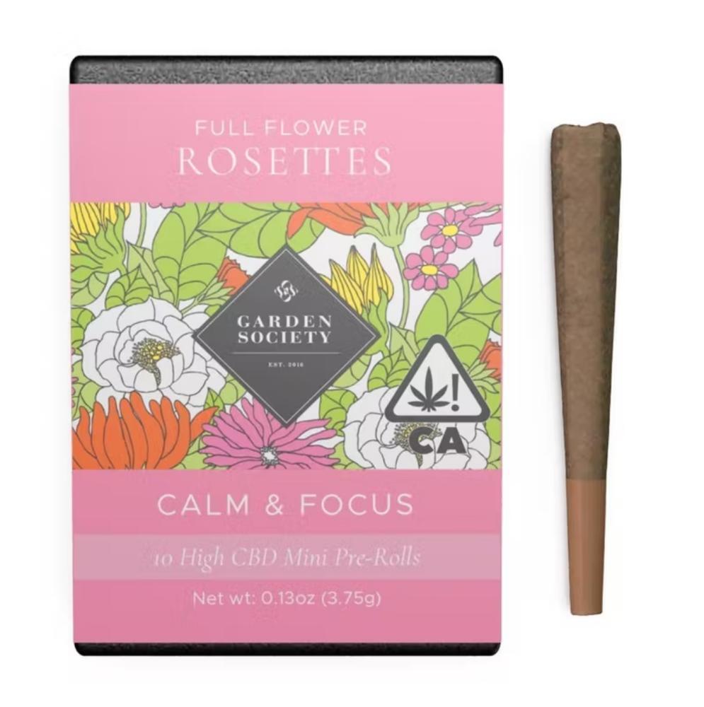 Photograph of product: CBD Rich Rosette Prerolls 10 Count 0.375g
