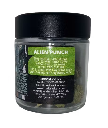 Photograph of Product: BudCracker | Alien Punch | 3.5g