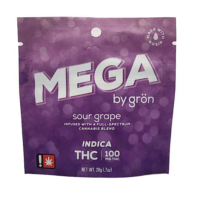 Photograph of product: Gron- Sour Grape Mega Pearl