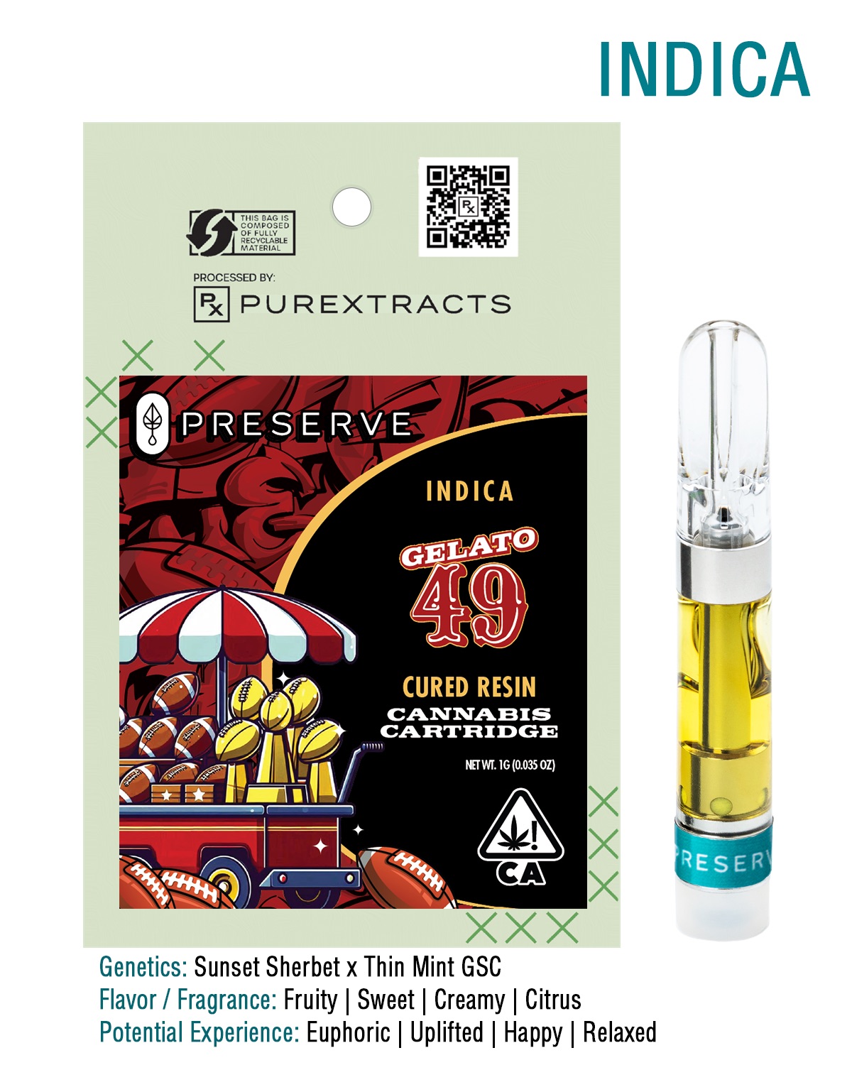 Photograph of product: 1G - CURED RESIN - GELATO 49