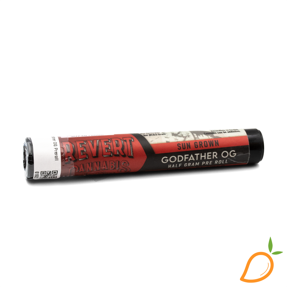 Photograph of product: 0.5g Godfather OG Preroll Revert