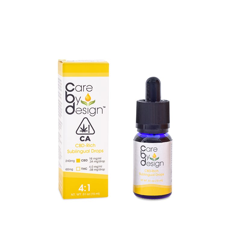 Photograph of product: CBD Sublingual Drops - 4:1 CBD/TH-oui