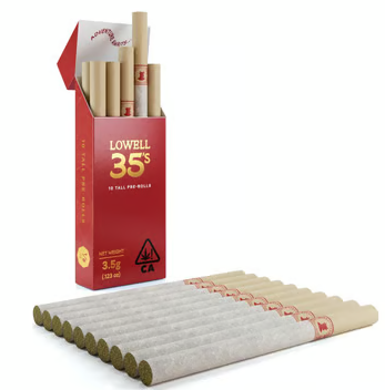 Photograph of product: Lowell 35's | Trailblazer 10-pack Prerolls | 3.5g