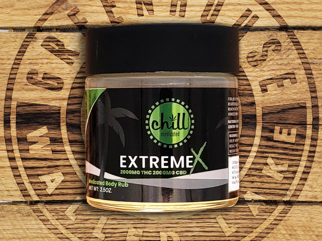 Photograph of product: Chill Medicated | EXTREME X 1:1 Body Rub | 2000mg TH-oui : 2000mg CBD