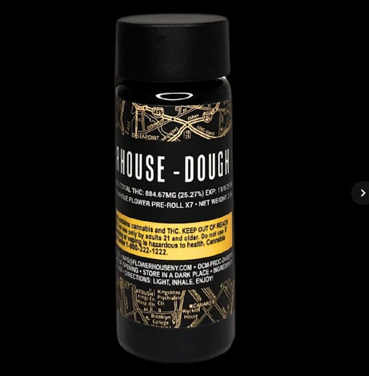Photograph of product: FlowerHouse - Dough Boy - 7pk Infused Pre Rolls