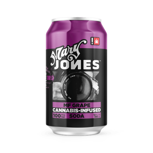 Photograph of product: Mary Jones Grape 100mg Soda