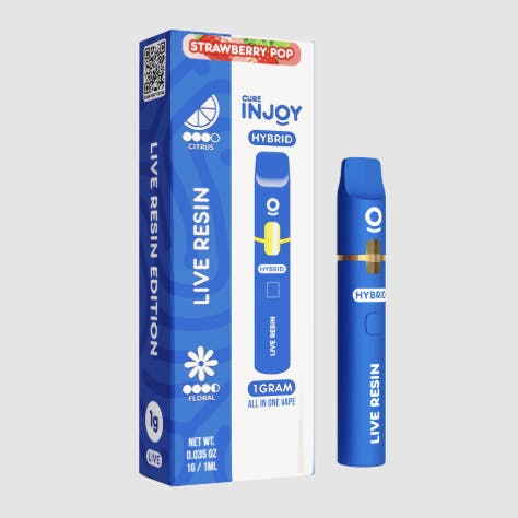 Photograph of product: Strawberry Pop Live Resin All In One Disposable 1g - Sales Floor