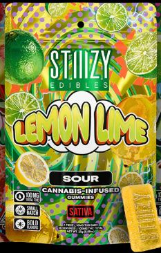 Photograph of product: Stiiizy Sour Lemon Lime 100mg Gummies