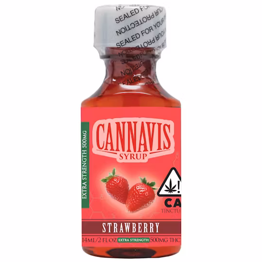 Photograph of product: Cannavis Syrup - Extra strength 2oz - Strawberry