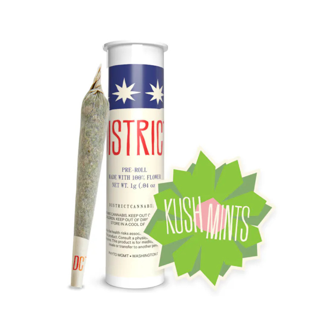 Photograph of product: Kush Mints: Pre-Roll  District Oui'd