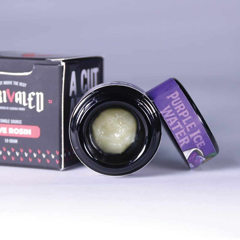 Photograph of product: UNRIVALED SOLVENTLESS ROSIN | PURPLE ICE WATER
