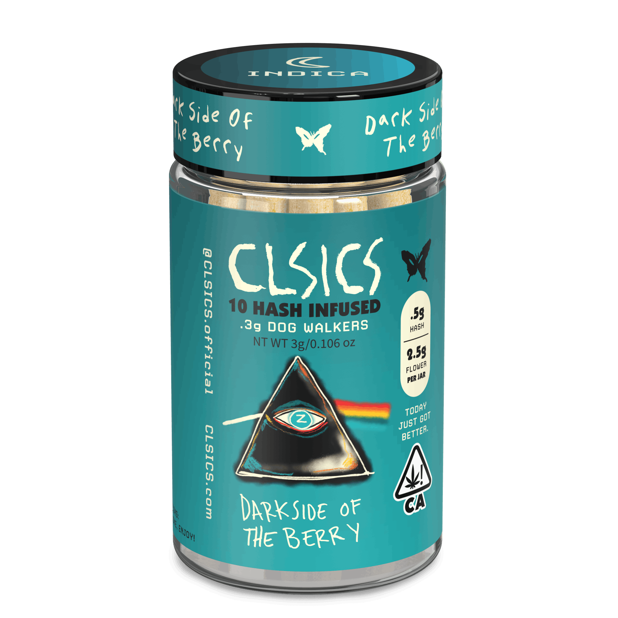 Photograph of product: CLSICS | Blue Crack - 2.5g Rosin Infused Pre Roll (10 pack)