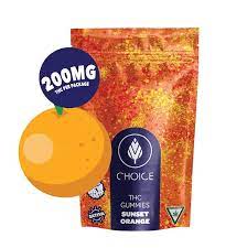 Photograph of product: Choice | Sunset Orange | 200mg | Gummies