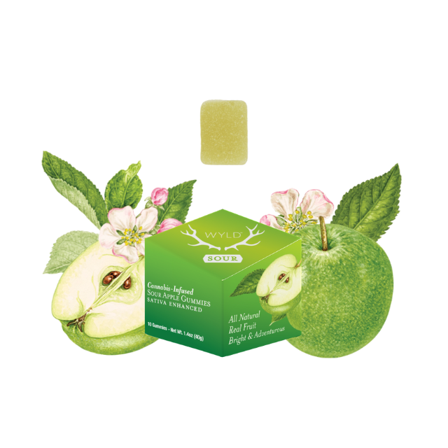 Photograph of product: 10CT- SOUR APPLE- GUMMIES