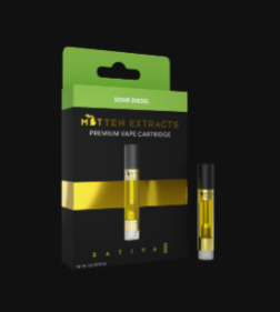 Photograph of product: Sour Diesel | 510 Thread | Mitten Extracts