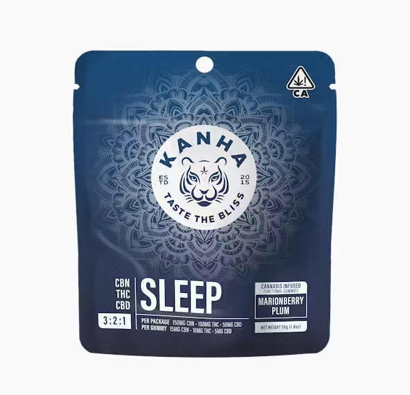 Photograph of product: MARIONBERRY PLUM 3:2:1 CBN:THC:CBD SLEEP GUMMY