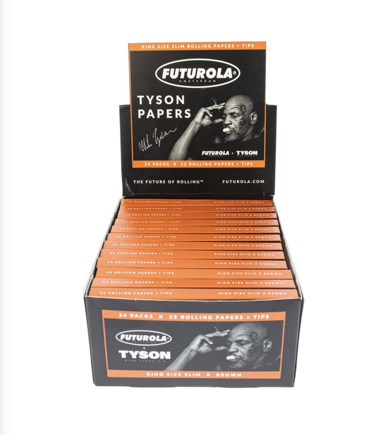 Photograph of product: Tyson 2.0: Rolling Papers + Tips King Size Slim