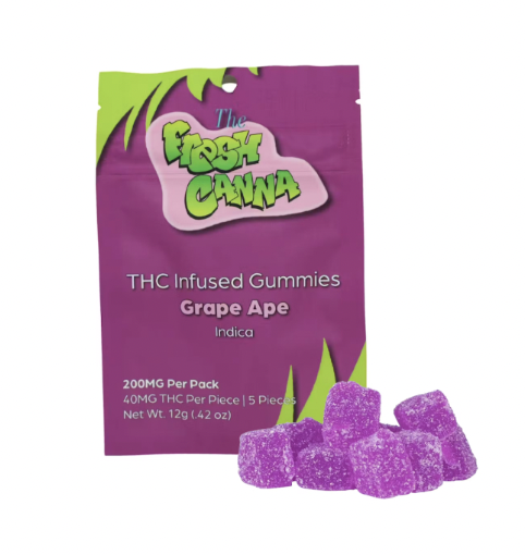 Photograph of product: Grape Ape | 200MG Live Resin Gummies