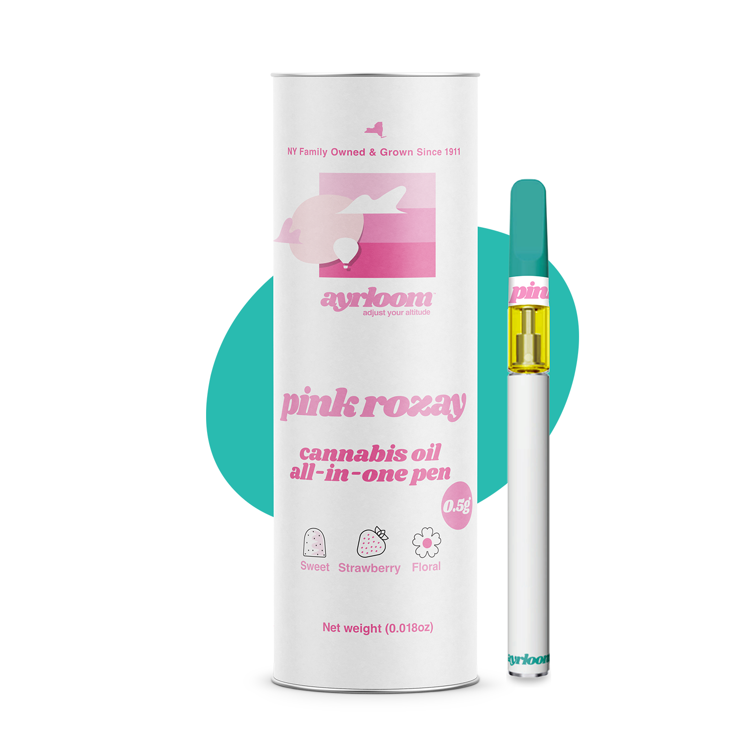 Photograph of product: All-in-One High Potency Vape - Pink Rozay
