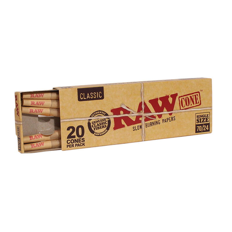 Photograph of product: Raw | 20 Pk Cones | Rolling Papers | 70/24