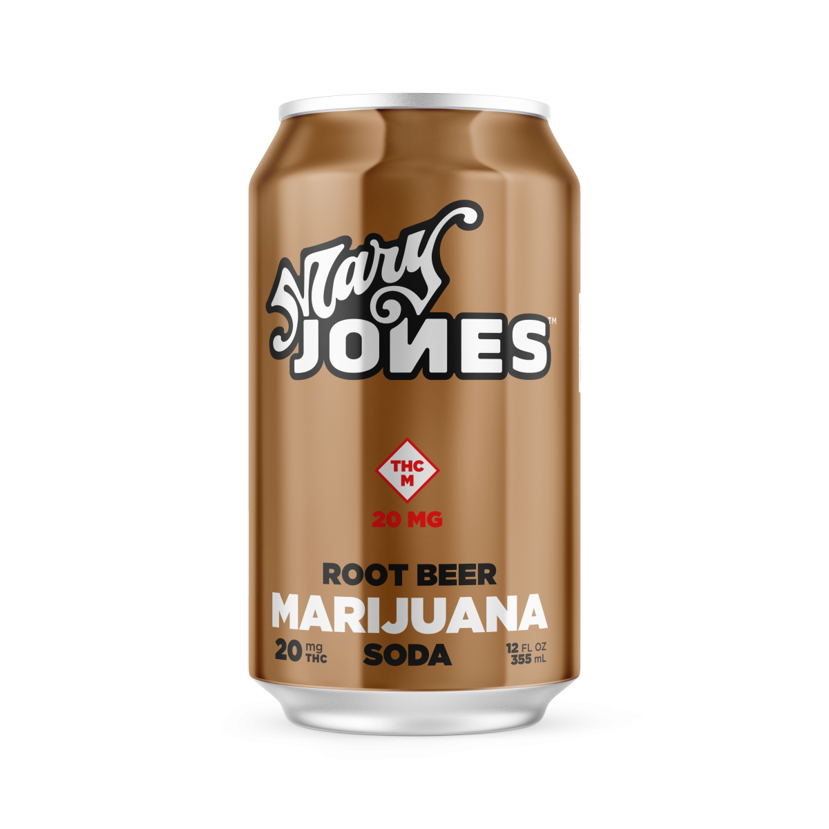 Photograph of product: Mary Jones | Root Beer Soda | 20mg