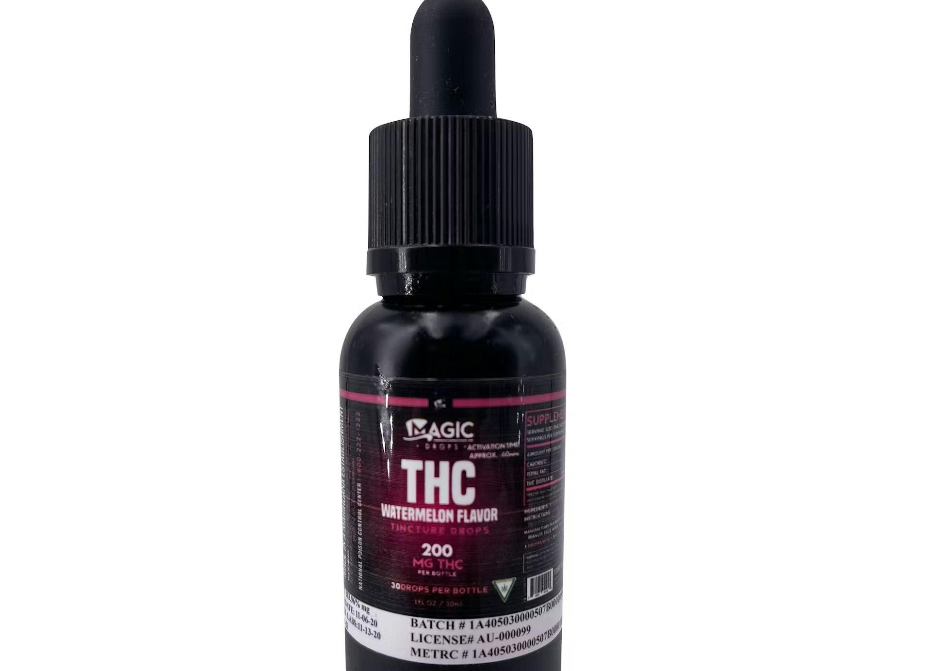 Photograph of Product: Magic Drops 200mg Watermelon Tincture