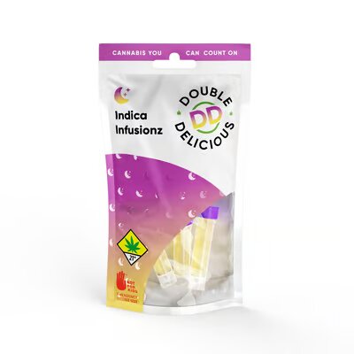 Photograph of product: Double Delicious: 300mg Oui'd Infusionz 3pk