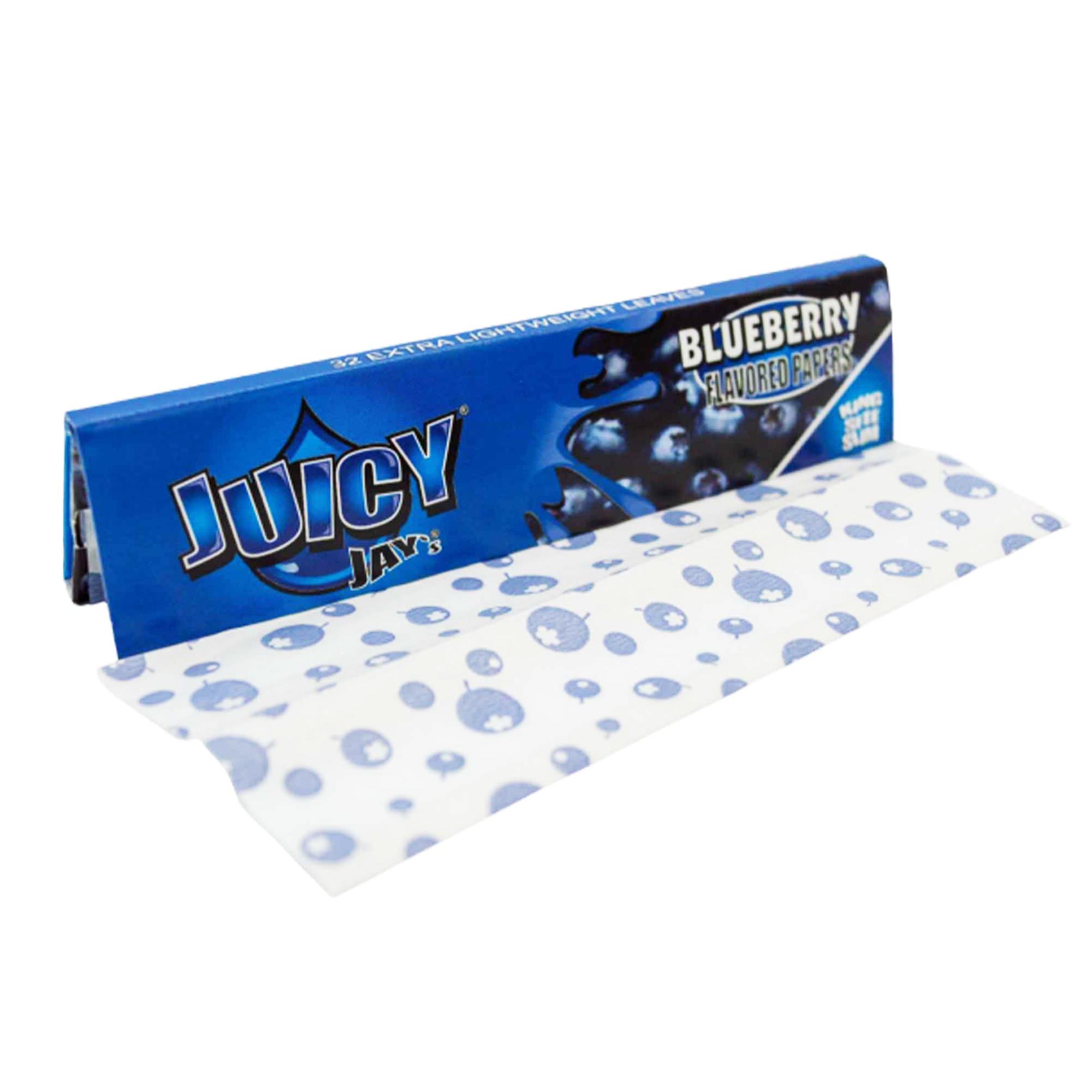 Photograph of product: Juicy Jays - 1 1/4" - Blueberry  Rolling Papers