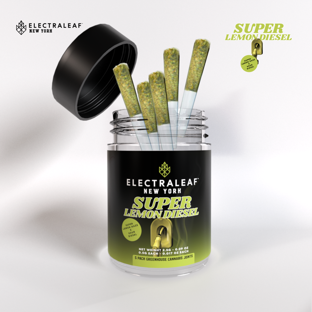 Photograph of product: Electraleaf | Pre-roll | Super Lemon Diesel | 5 pk