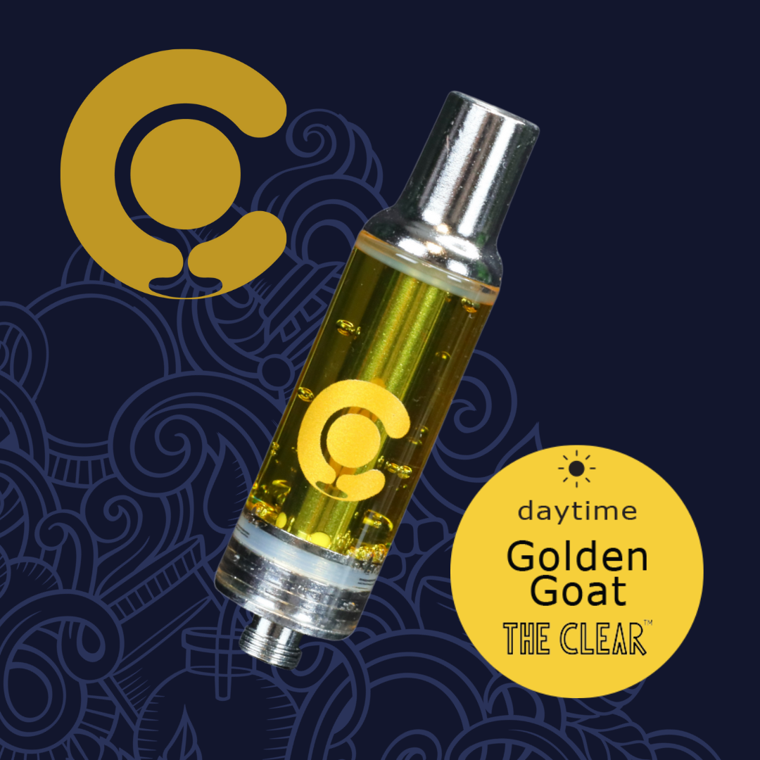 Photograph of product: The Clear Golden Goat Cartridge (REC)
