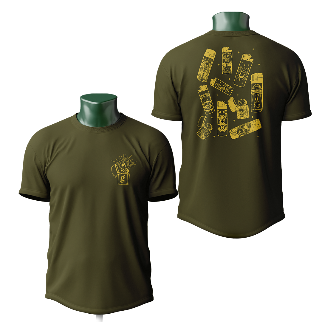 Photograph of product: Green | Lighter Tee Size-XXL