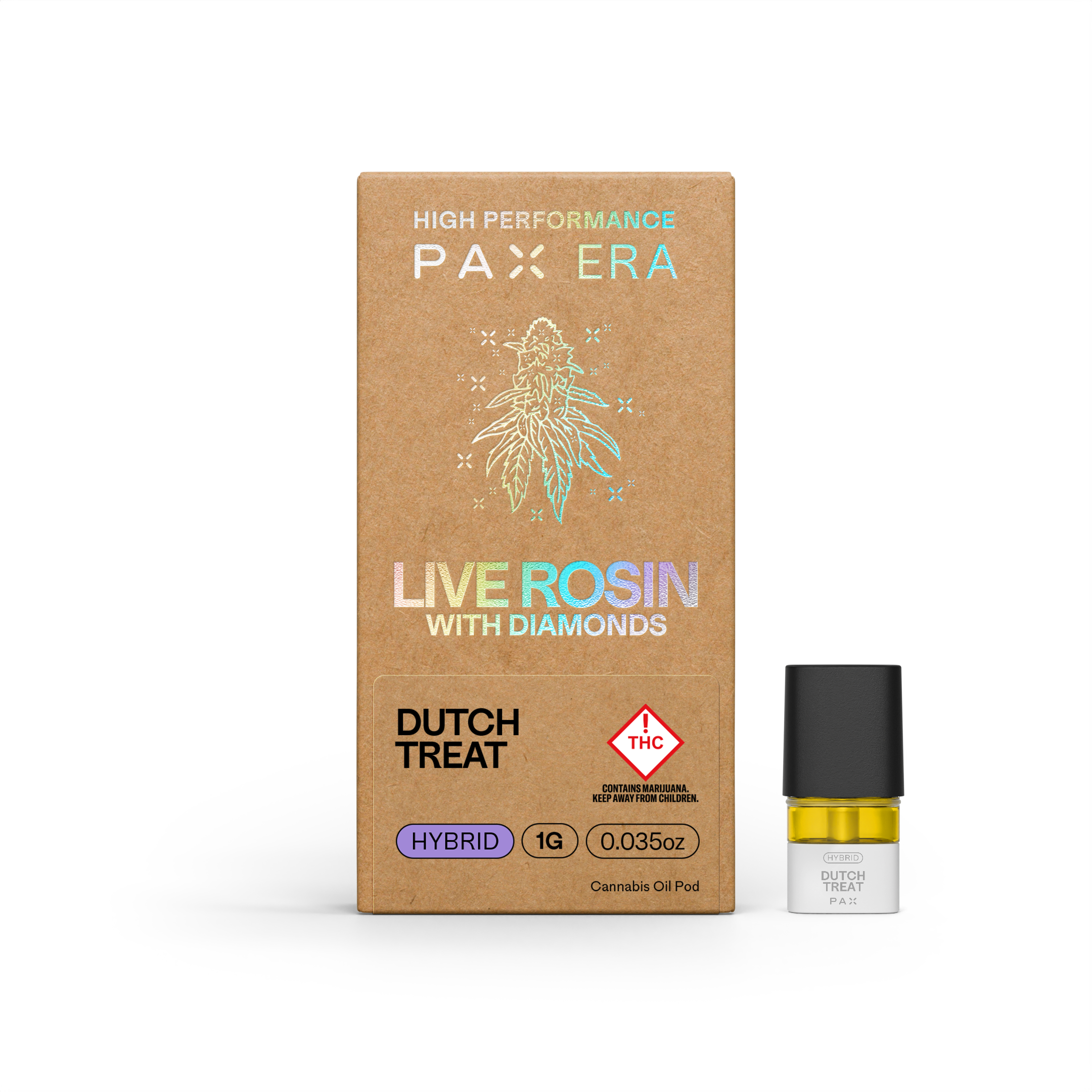 Photograph of product: REC: PAX Dutch Treat AIO Cartridge Live Rosin