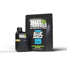 Photograph of product: Blue Razz | 1g | Disposable Vape | Tales & Travels