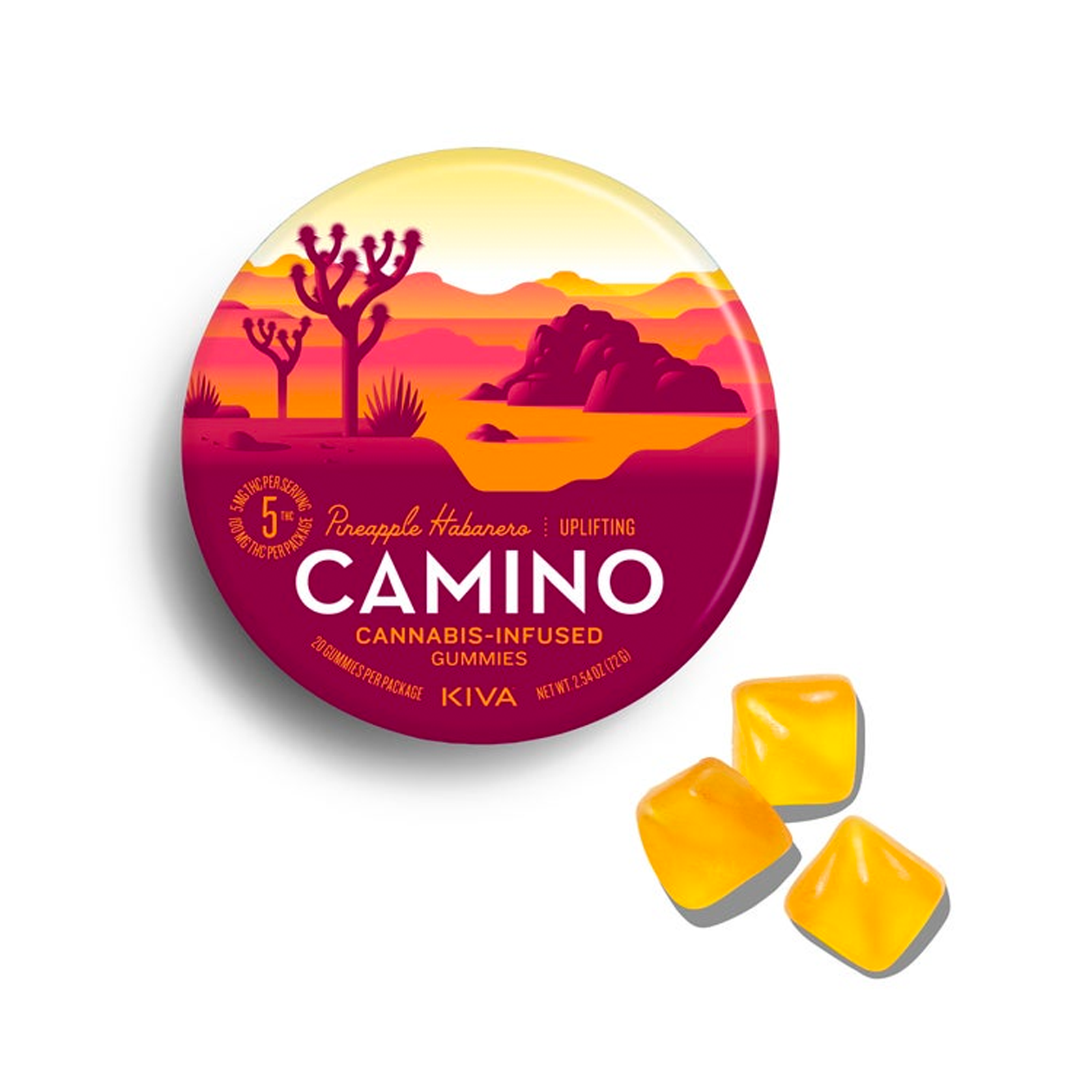 Photograph of product: Camino | Pineapple Habanero Gummies | 20pk