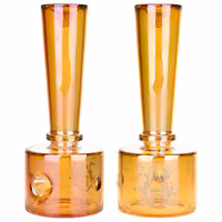 Photograph of product: Pulsar XL Stacked Geometric Hand Pipe - 8.75"/ Amber