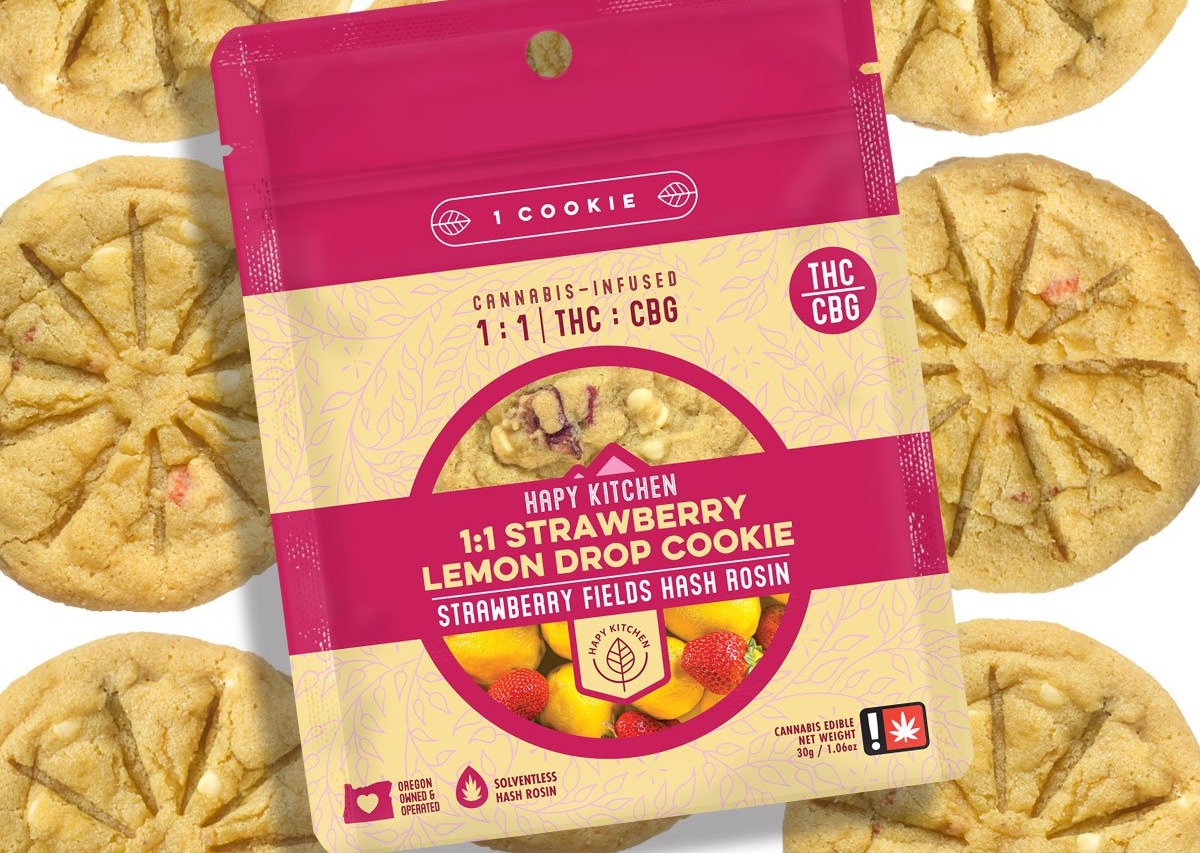 Photograph of product: Cookie | strawberry lemon drop CBG 1:1 | single