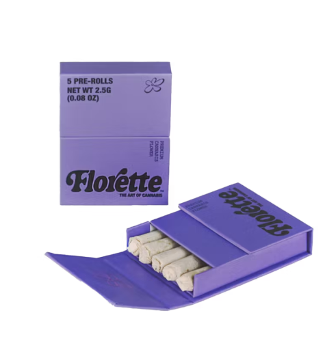 Photograph of product: Florette | Chemdog D | 5 Pack Pre-Rolls | 1.75g