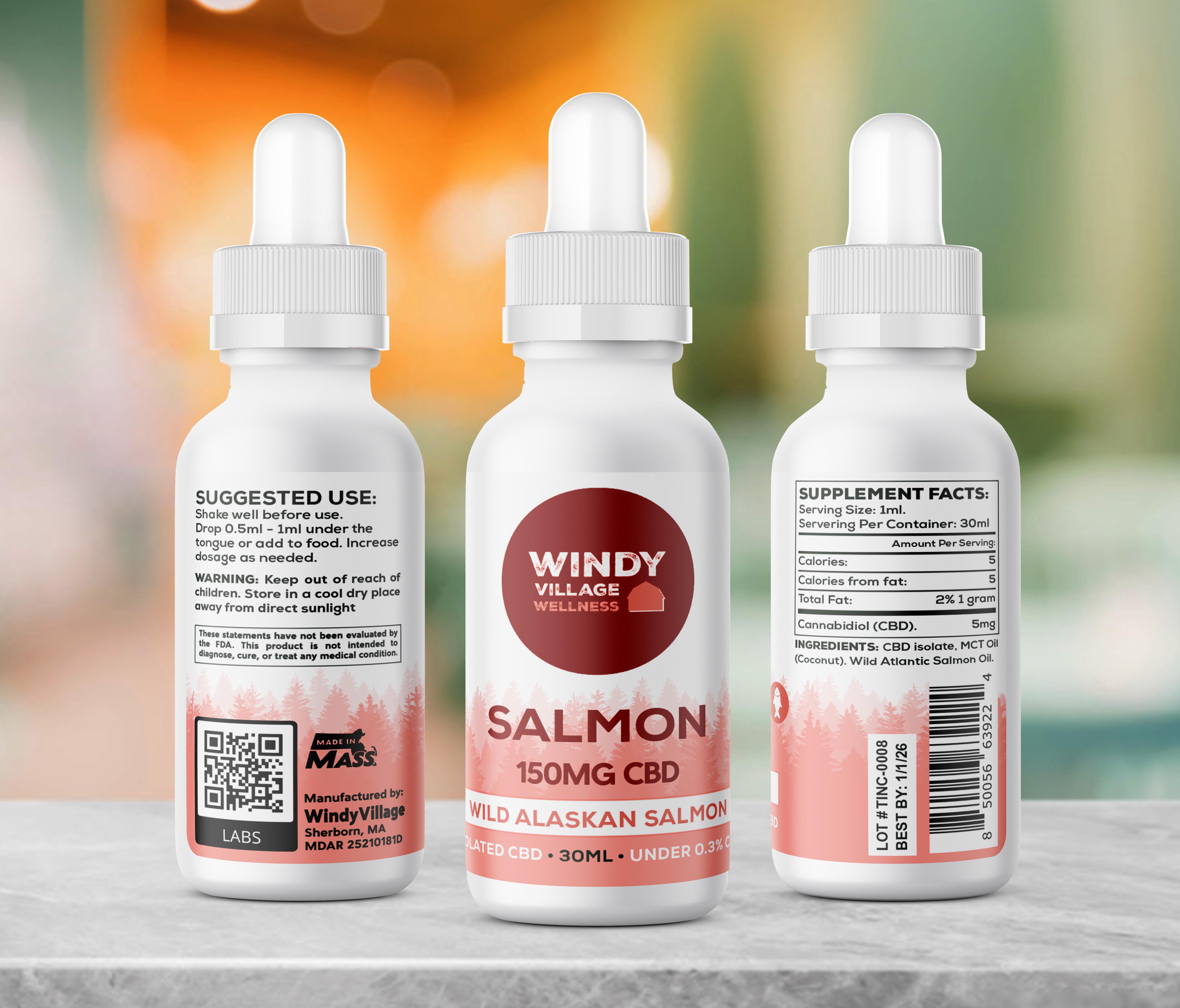 Photograph of product: CBD Salmon Pet Tincture 300mg