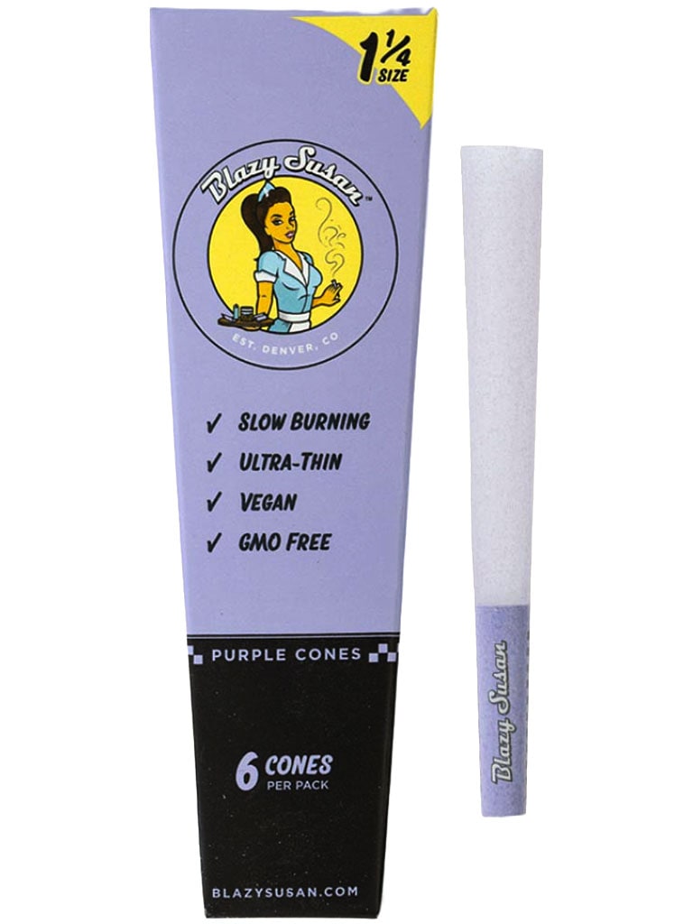Photograph of product: Blazy Susan - 6ct Cones 1 1/4 - Purple