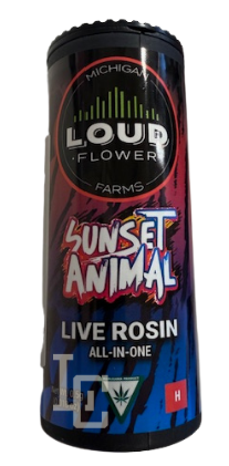 Photograph of product: MI Loud Flower Sunset Animal Live au chocolat Rosin Disposable 0.5g