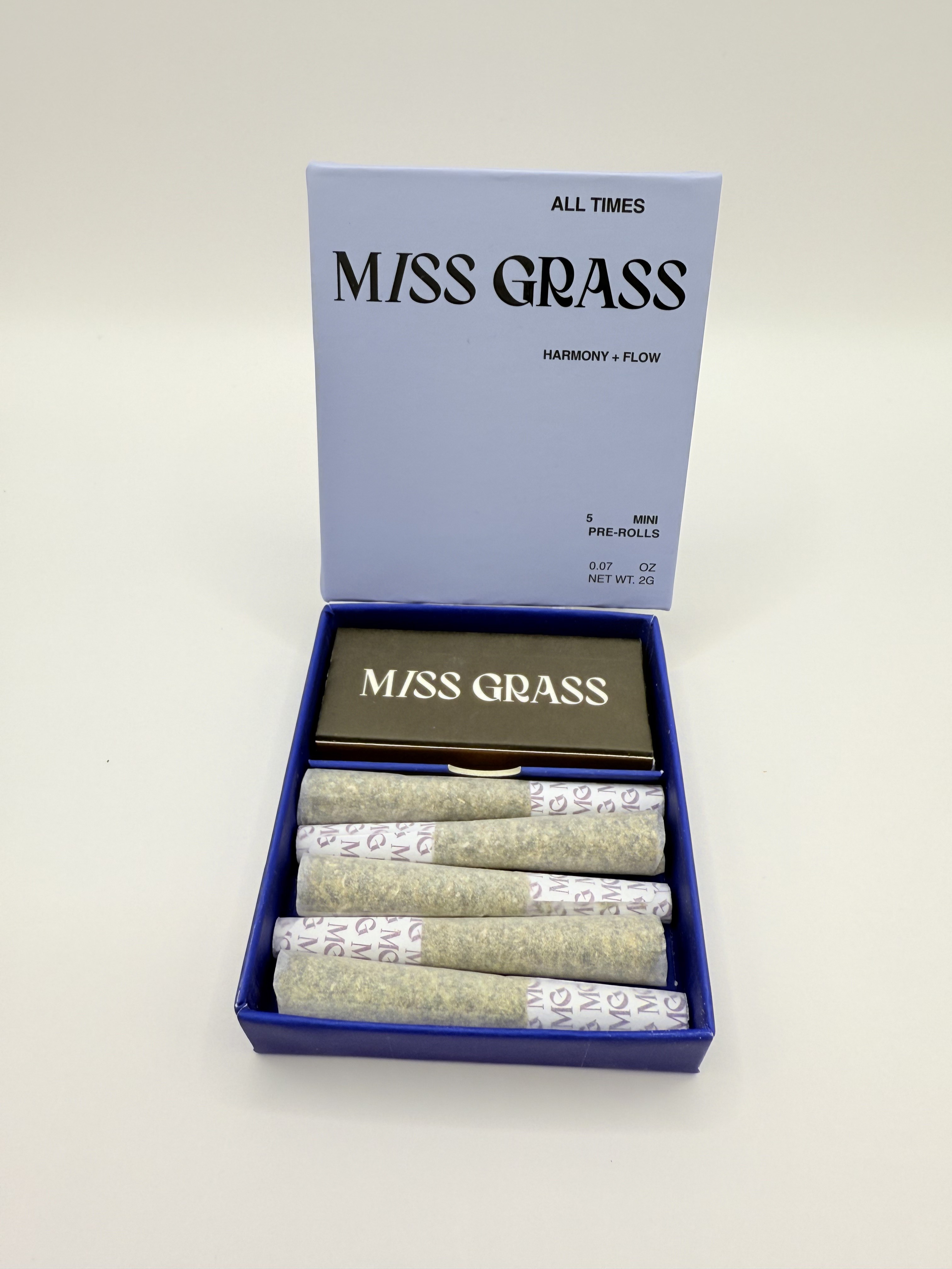 Photograph of product: All Times Minis | Hybrid | Preroll Pack | 5pk/2g