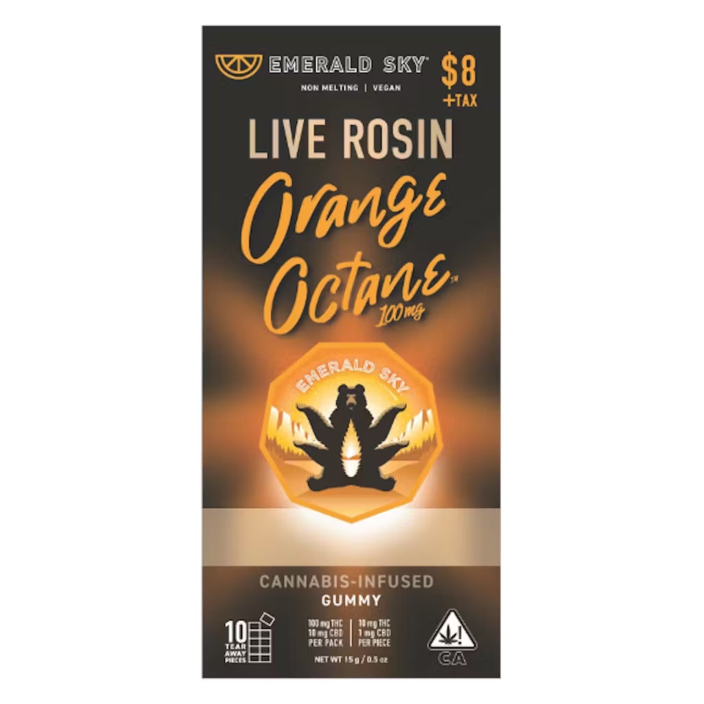 Photograph of product: Orange Octane Rosin 100mg