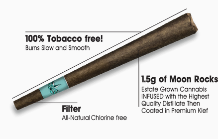 Photograph of product: Grape Moonrock Blunt