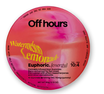 Photograph of product: Off Hours | Euphoric | Gummies | 2:1 TH-oui CBG | 100mg