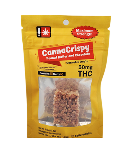 Photograph of product: Canna Crispy - 100mg Peanut Butter and Chocolate Hybrid