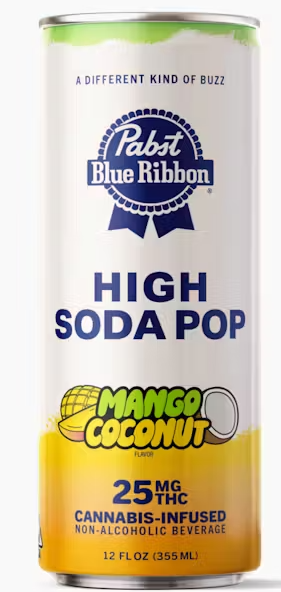 Photograph of product: MANGO COCONUT SODA 25MG